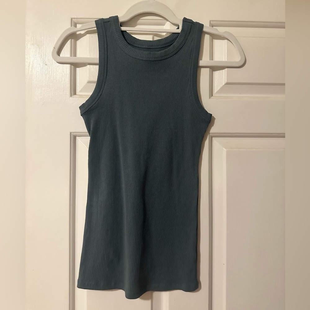 Maurice’s - Ribbed Tank - dark sea green - Size XS - NWOT